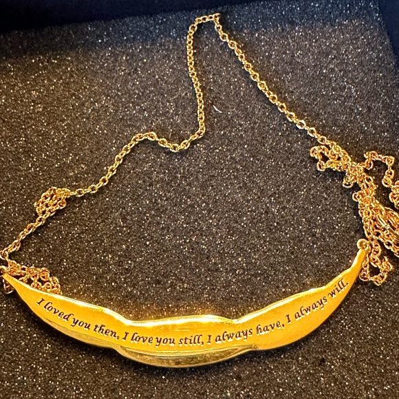 The Danbury Mint gold tone/CZ necklace. - Picture 4 of 4